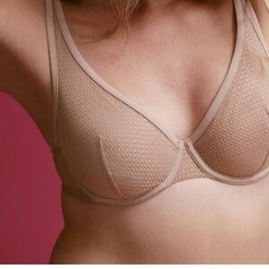 Third Love Unlined Modern Mesh Scoop Bra 40B